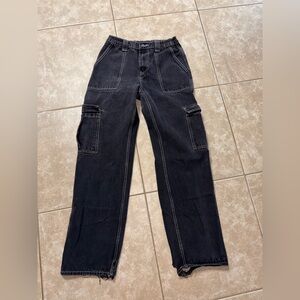 Fashion Nova Dark Gray Denim Pants